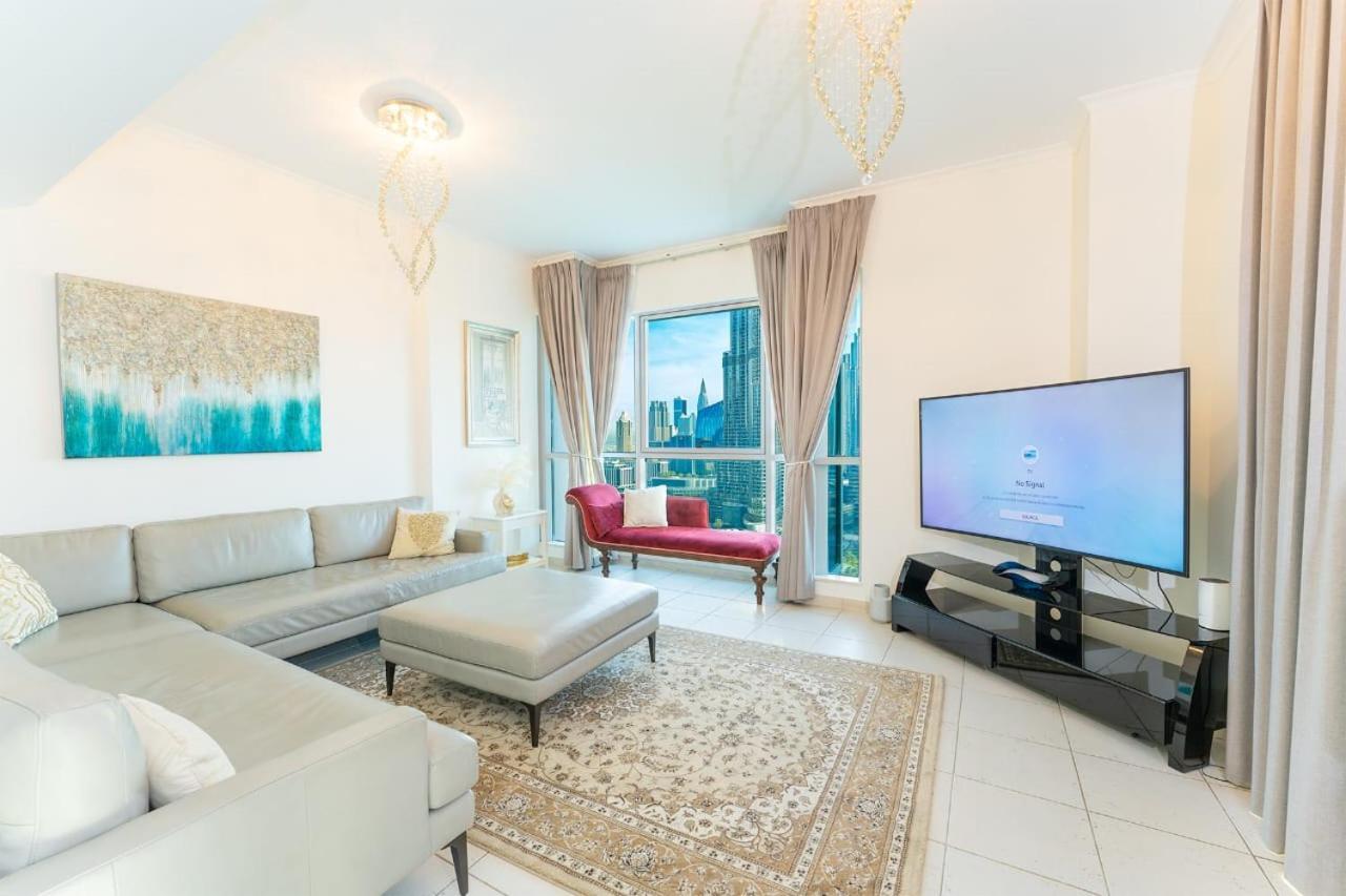 Spectacular Burj & Fountain View - Luxurious 3 Bedrooms & Maids Room - The Residences Dubai Exterior foto